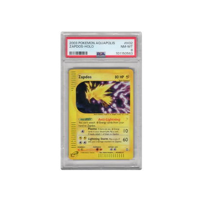 2003 Aquapolis Zapdos Holo PSA 8