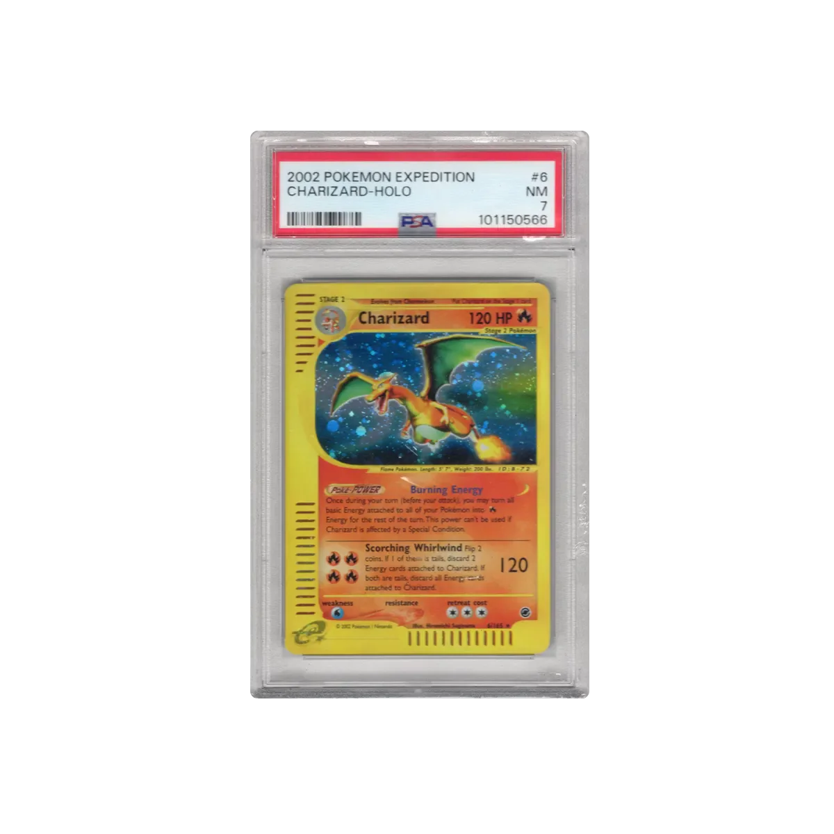 2002 Charizard Expedition Holo PSA 7