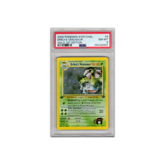 2000 Gym Challenge Erika’s Venusaur 1st edition pSA 8