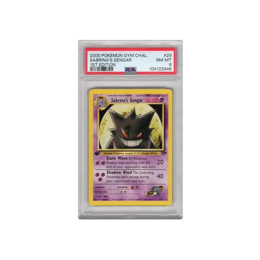 2000 Gym Challenge Sabrinas Gengar 1st edition PSA 8