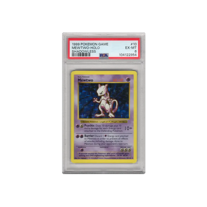 1999 Mewtwo Holo Shadowless PSA 6