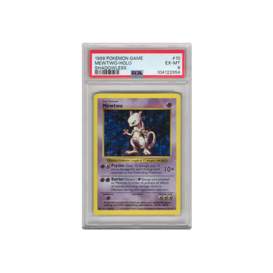 1999 Mewtwo Holo Shadowless PSA 6