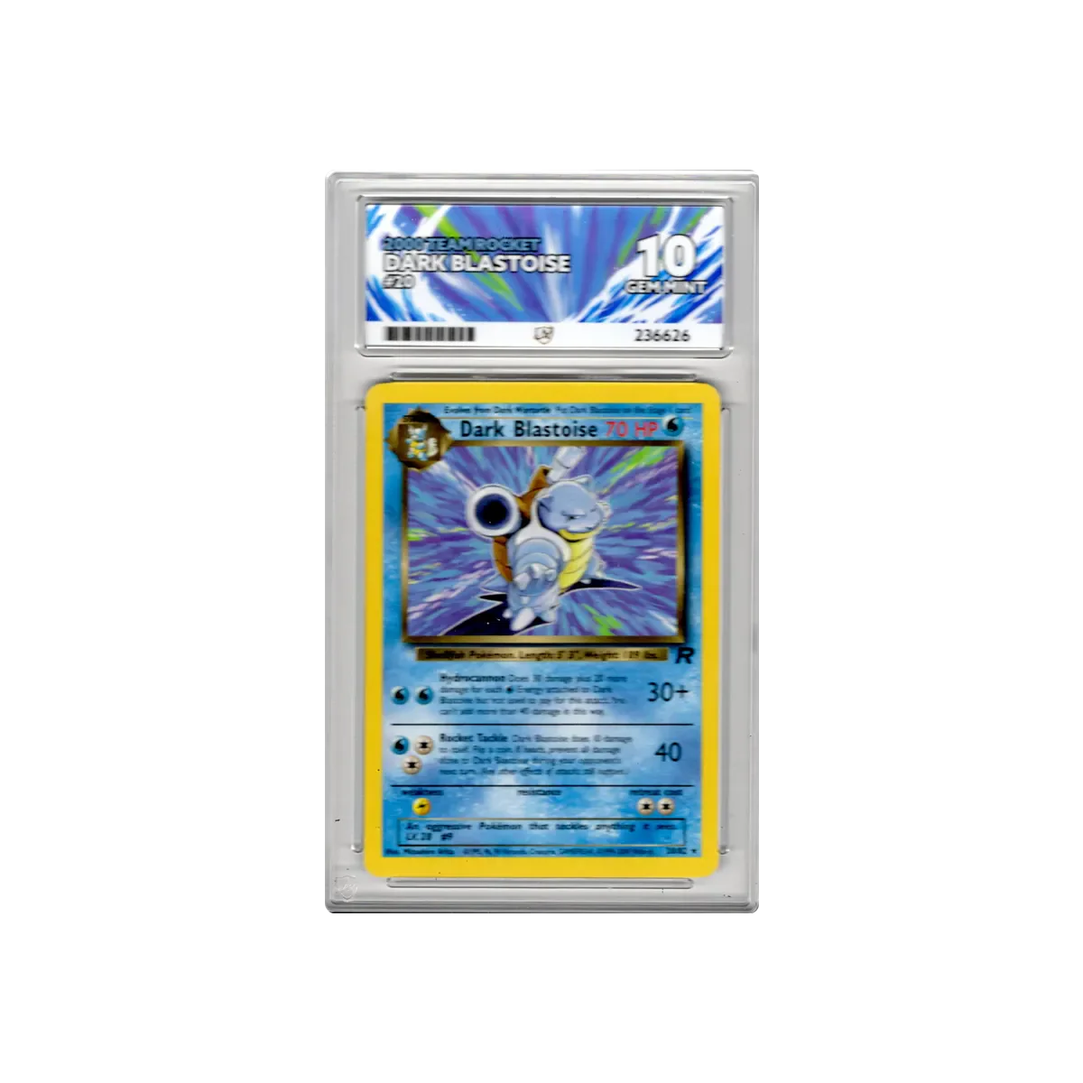 Non Holo Dark Blastoise #20 Team Rocket ACE Gem Mint 10