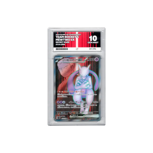 2025 Team Rocket's Mewtwo ex SR ACE GEM MINT 10 114/098