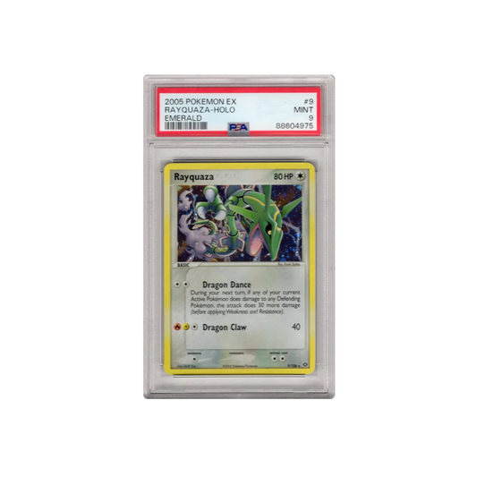2005 Rayquaza Holo Emerald PSA 9