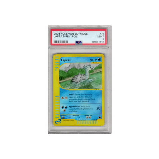 2003 Skyridge Lapras Reverse Foil PSA 9