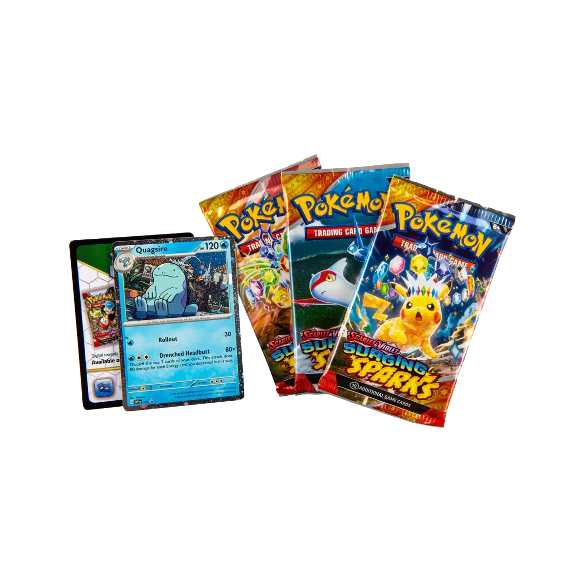 Pokemon TCG: Scarlet & Violet - Surging Sparks 3-Pack Blister (Quagsire)