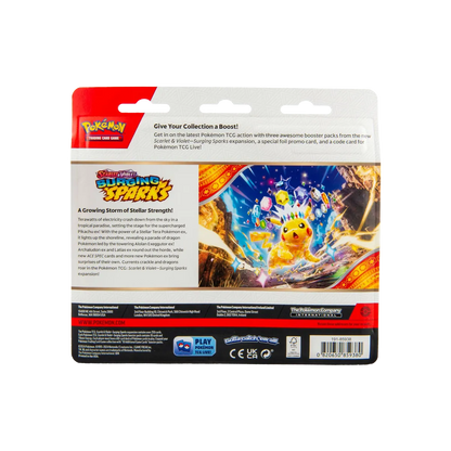 Pokemon TCG: Scarlet & Violet - Surging Sparks 3-Pack Blister (Quagsire)